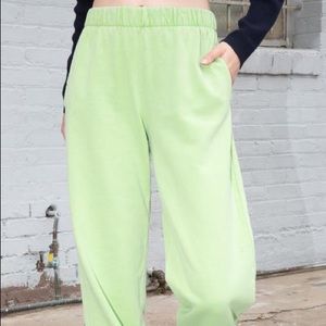 Green Brandy Melville Rosa Sweatpants